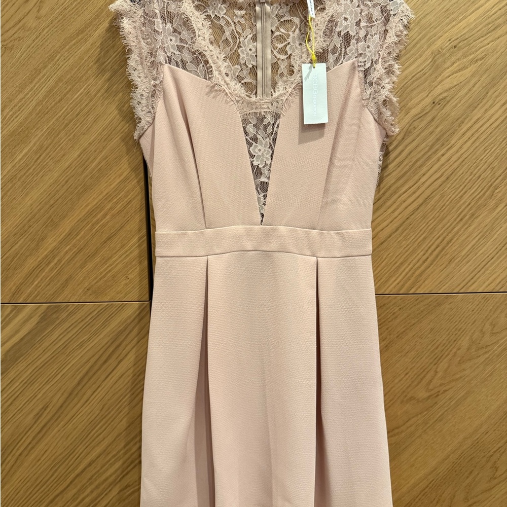 BCBGeneration Blush Lace Dress
